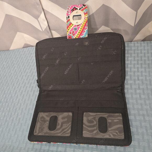 Vera Bradley Turnlock Parisian Paisley Print Wallet Zip Around Women's - Picture 5 of 8